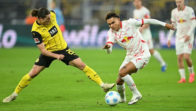 Marcel Sabitzer (l.) und Co. gastieren bei RB Leipzig. (Bild: AFP or licensors)