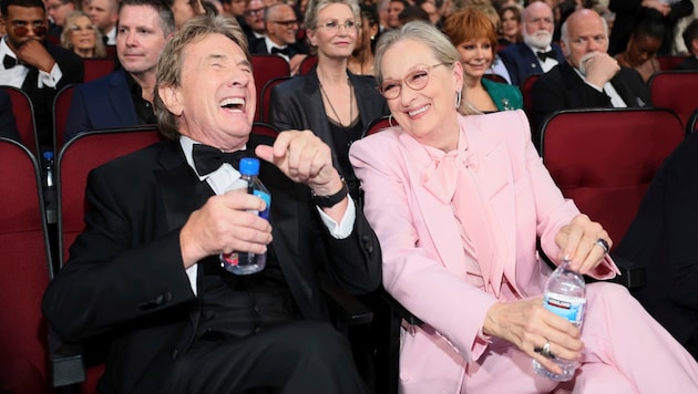 Martin Short soll Meryl Streep immer zum Lachen bringen. Eine Eigenschaft, die die Schauspielerin an ihrem Kollegen und Partner liebt. (Bild: Danny Moloshok / AP )