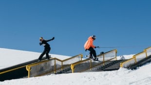 Anna Gasser (li.) und Clemens Millauer kamen nicht zum Einsatz (Bild: Red Bull Content Pool)