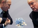 Putin oder Trump: Wer wird dem anderen Zugeständnisse zur Teilung der Ukraine abringen? (Bild: AP/Evan Vucci)
