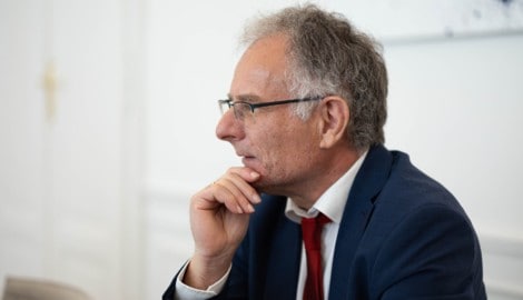 Finanzminister Markus Marterbauer (60) sorgte wegen einem Posting kurz nach dem Tod von Didi Mateschitz für Empörung. (Bild: Urbantschitsch Mario)