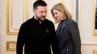 Erst in letzter Sekunde bestätigt: Treffen mit dem ukrainischen Präsidenten Wolodymyr Selenskyj am Freitag (Bild: APA/MICHAEL GRUBER)