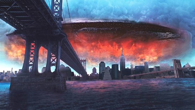 Sind wir wirklich allein oder geht's uns bald wie in „Independence Day“? Aliens gibt es wirklich, behauptet eine neue UFO-Doku, die in Texas Weltpremiere feierte. (Bild: Disney)