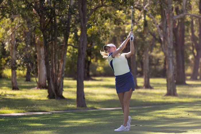 Emma Spitz zeigte am ersten Tag in Coffs Harbour viele großartige Schläge.