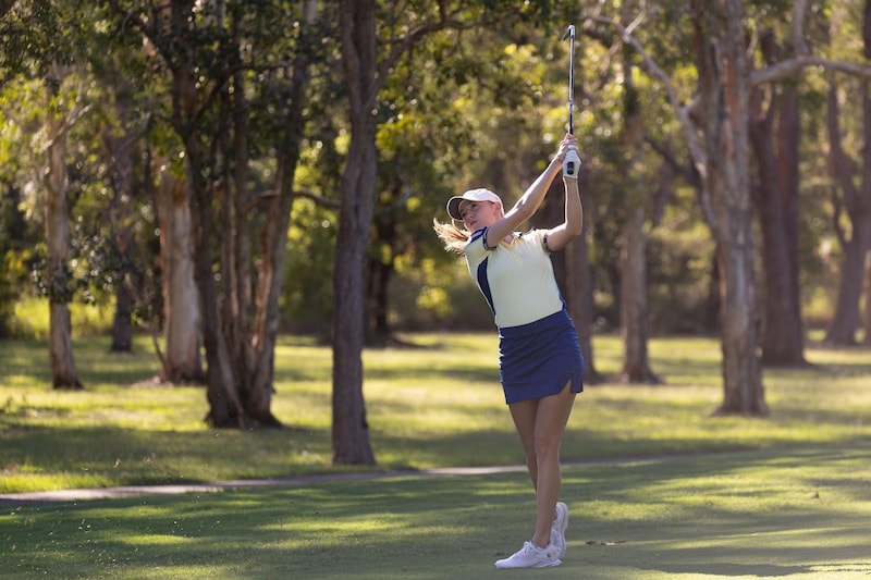 Emma Spitz hit many great shots on the first day in Coffs Harbour. (Bild: Tristan Jones/ LET)