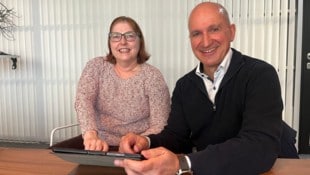 Nico Tsirigotis und Michaela Puntigam machen beim Karriereguiding des FAB mit – Puntigam sucht noch einen Job, Tsirigotis war schon erfolgreich. (Bild: HM)