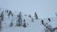 Derzeit gilt Lawinenwarnstufe 3 bis 4 – am Nassfeld ging am Freitag eine Lawine ab, die auch über eine Piste rollte. (Bild: Ara Flugrettung)