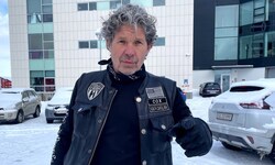Chris Cox gründete die Bewegung „Bikers for Trump“ und ist nun in Nuuk. 