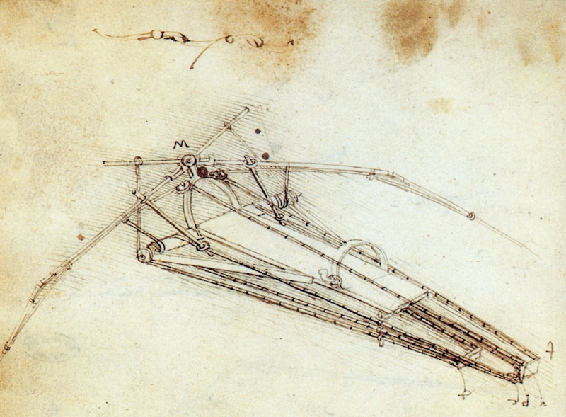 Diese Flugmaschine entwarf und skizzierte Leonardo da Vinci (Bild: Science Source / PhotoResearchers / picturedesk.com)