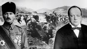 Der türkische General Mustafa Kemal und der britische Marineminister Winston Churchill