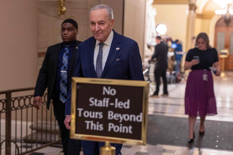 The highest-ranking Democrat in the Senate, Minority Leader Chuck Schumer (Bild: TASOS KATOPODIS)