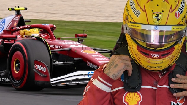 Für Lewis Hamilton ist im Ferrari noch Luft nach oben gegeben. (Bild: AP)