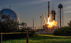 Der Start der „Crew Dragon“-Kapsel in Cape Canaveral