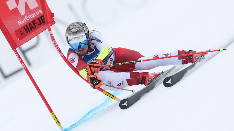 Manuel Feller only skied behind in Hafjell. (Bild: GEPA)