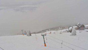 Auch auf der Gerlitzen schneite es Samstag ordentlich.