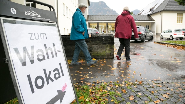 Voting in Vorarlberg is an early sport. (Bild: Mathis Fotografie)