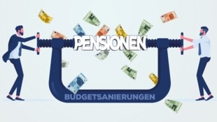 Über das Pensionssystem wird seit Jahrzehnten heftige debattiert. (Bild: Krone KREATIV/stock.adobe.com)