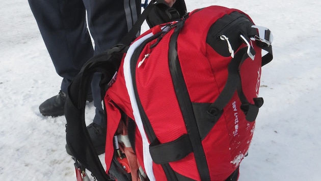 Avalanche airbags, here during an exercise. (Bild: ZOOM Tirol)