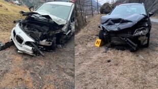 Die beiden Unfallfahrzeuge wurden schwer beschädigt. (Bild: ZOOM Tirol)