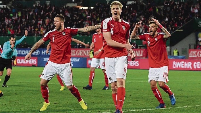 Hinteregger (Mi.) und Burgstaller (re.) waren die letzten Kärntner im ÖFB-Nationalteam.