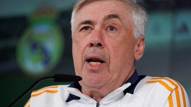 Real-Madrid-Trainer Carlo Ancelotti nimmt die Liga scharf ins Visier. (Bild: EPA/SERGIO PEREZ)