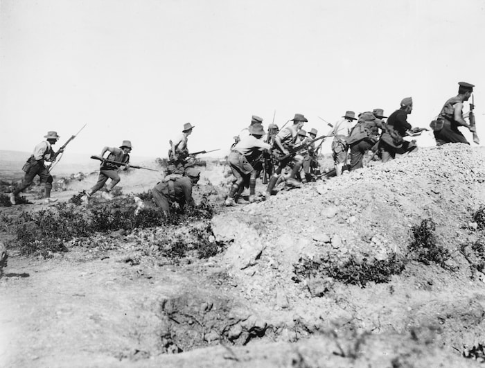ANZAC-Soldaten bei den Dardanellen