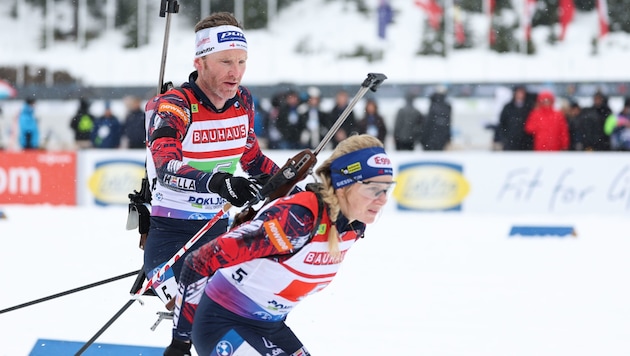 Simon Eder und Lisa Hauser (Bild: GEPA)