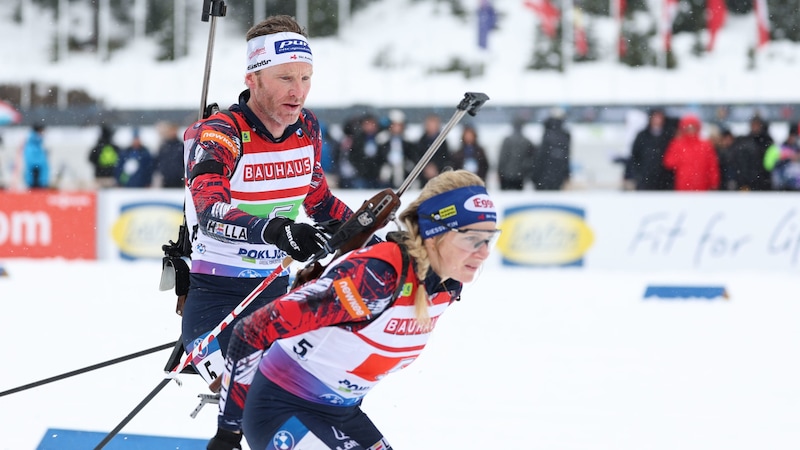 Lisa Hauser und Simon Eder (Bild: GEPA)