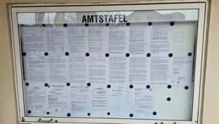 Um eine verrutschte Kandidatenliste in der Amtstafel der Gemeinde Gablitz drehte sich der ...