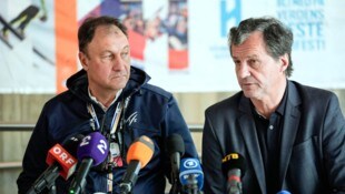 FIS-Renndirektor Sandro Pertile (li.) und Generalsekretär Michel Vion.