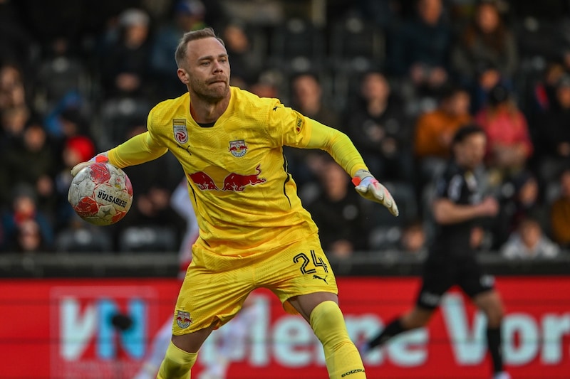 Tormann Alexander Schlager hielt insgesamt sechs Bälle.  (Bild: GEPA pictures/ Oliver Lerch)