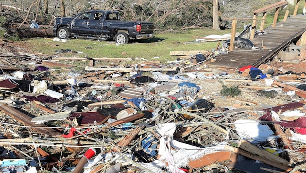 Unwetterschäden im US-Bundesstaat Missouri (Bild: EPA/CHRIS TODD)