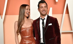 Justin Theroux und seine Ehefrau Nicole Brydon Bloom freuen sich über die Geburt ihres ersten ...