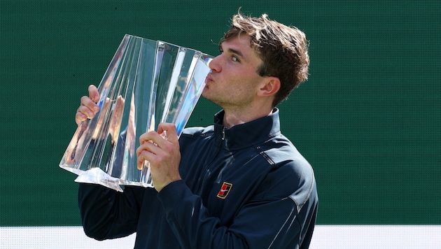 Jack Draper secured the title in his first Masters 1000 final. (Bild: Clive Brunskill/Getty Images/AFP)