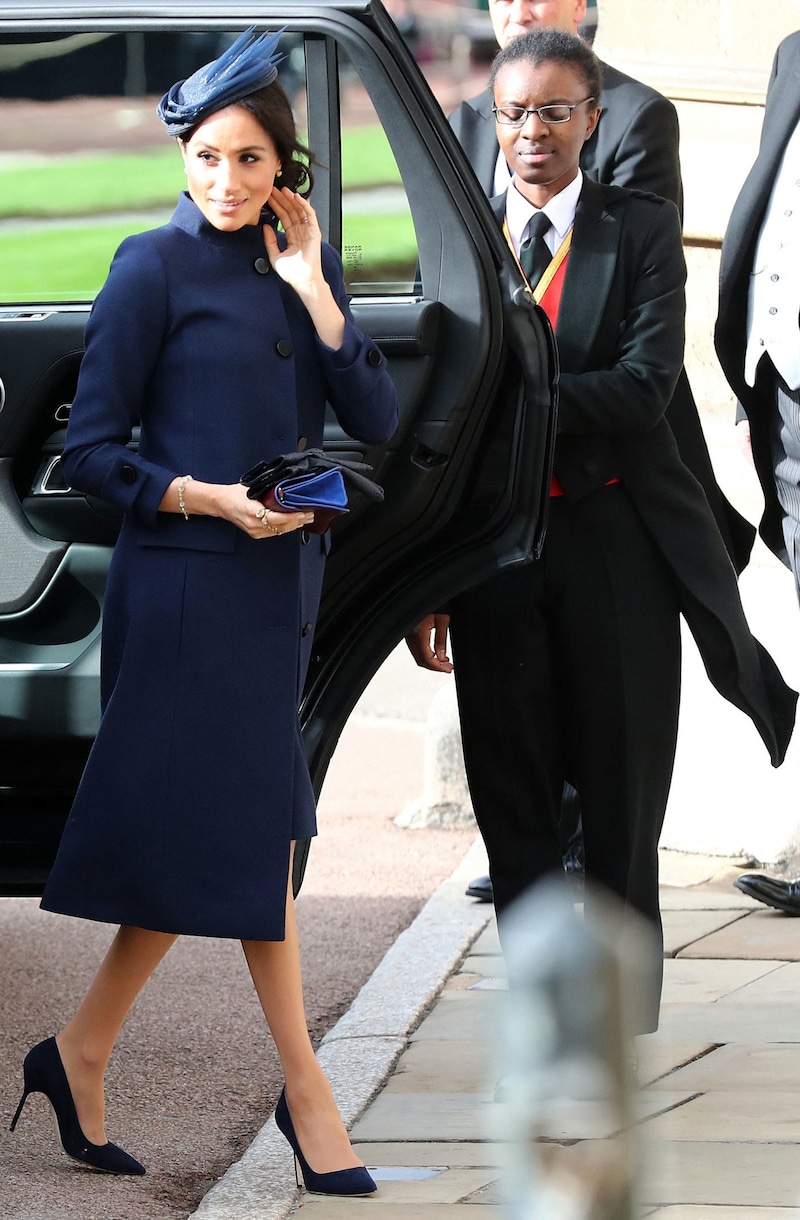 Duchess Meghan at the wedding of Princess Eugenie (Bild: APA/ Gareth Fuller / POOL / AFP)