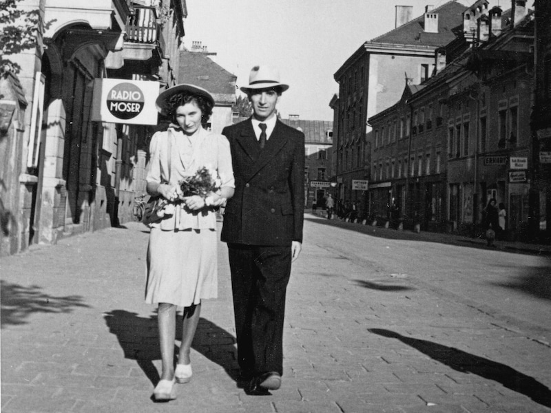 Justman und Mann nach ihrer Hochzeit in Innsbruck. (Bild: Jeffrey Wisnicki)