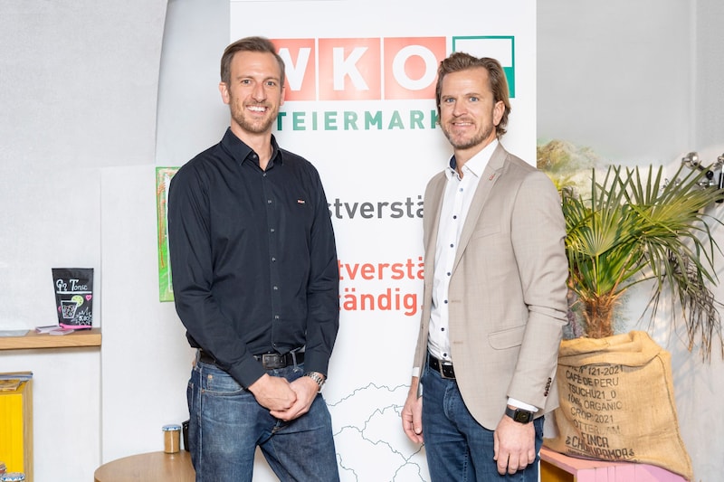 Bernhard Bauer and Viktor Larissegger from WKO Graz. (Bild: Foto Fischer)