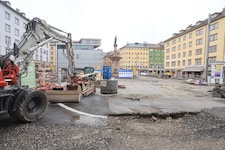 Der Umbau des Bozner Platzes in Innsbruck soll bis Herbst abgeschlossen sein. (Bild: Birbaumer Christof)