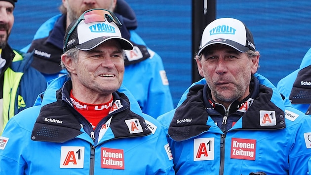 Alpine boss Herbert Mandl and head coach Marko Pfeifer. (Bild: Pail Sepp)