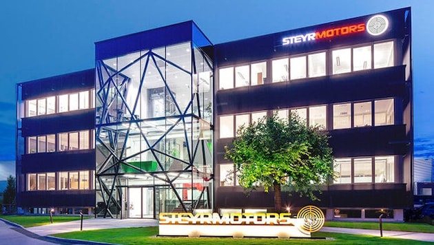 Die Steyr-Motors-Zentrale in Oberösterreich. (Bild: Steyr Motors)