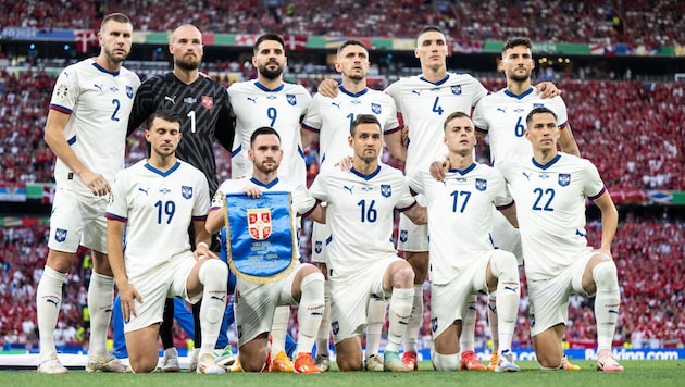 Serbia's national team at Euro 2024 (Bild: GEPA)