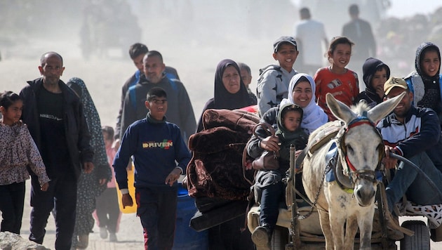 Flüchtlinge im Gazastreifen (Bild: AFP/BASHAR TALEB)