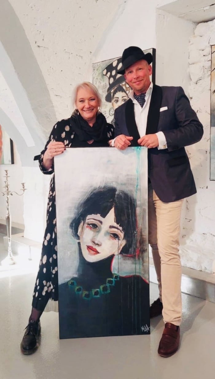 Viele Bilder der letzten Ausstellung wurden verkauft, jetzt präsentiert Sieglinde Mikula ...