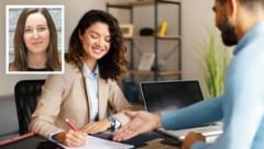 Informieren Sie sich, bevor Sie für einen Nebenjob unterschreiben! AK-Expertin Julia Lackner (kleines Bild) kennt die Tücken.  (Bild: Krone KREATIV/Stock adobe, AK Steiermark)