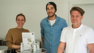 Elisabeth Denk, Christoph Werdenich und Stefan Denk sind überzeugt von ihren neuen Produkten. ...