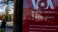 Das Hauptgebäude von Voice of America in der Nähe des US-Kapitols in Washington, D.C.
