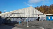 In Zelten bei der Grenze Spielfeld wurden Flüchtlinge registriert, heute stehen sie leer.
