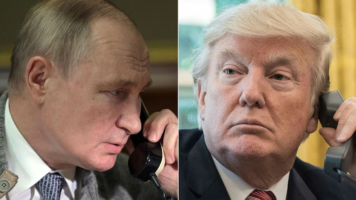 Die Präsidenten Wladimir Putin und Donald Trump telefonierten über eineinhalb Stunden ...
