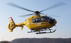 Der Notarzthubschrauber war am Samstag im Einsatz. (Symbolbild)