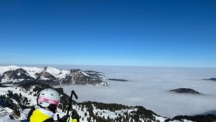 Das Skigebiet Damüls-Mellau. 